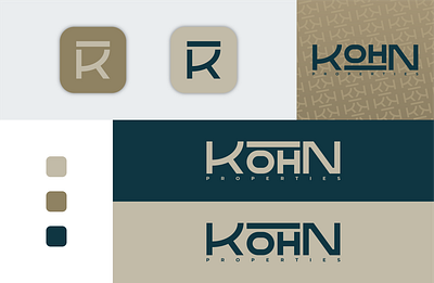 KOHN Properties Logo creative logo k logo logo