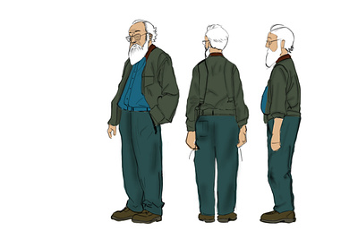 old man character character design design graphic design illustration