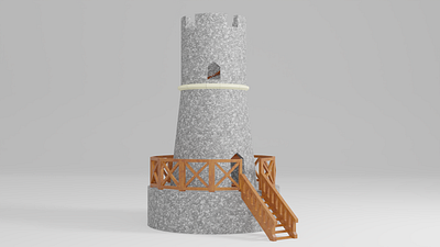 Tower 3d architecture building illustration old tower tower