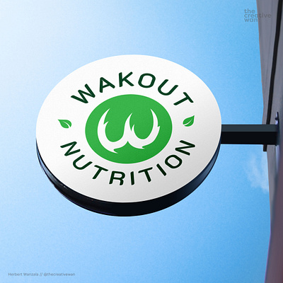 Wakout Nutrition branding creative design graphic design logo visual identity