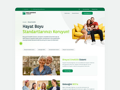 BNP Paribas Cardif Website design typography ui ux webdesign