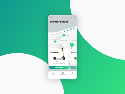 Daily UI 29 - Map challenge dailyui design figma finder mobile scooter ui uiux