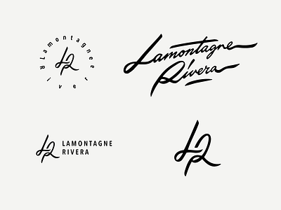 Lamontagne Rivera branding calligraphy custom design flow goodtype hip hop identity lamontagne lettering logo mountains river script signature street type typography unique