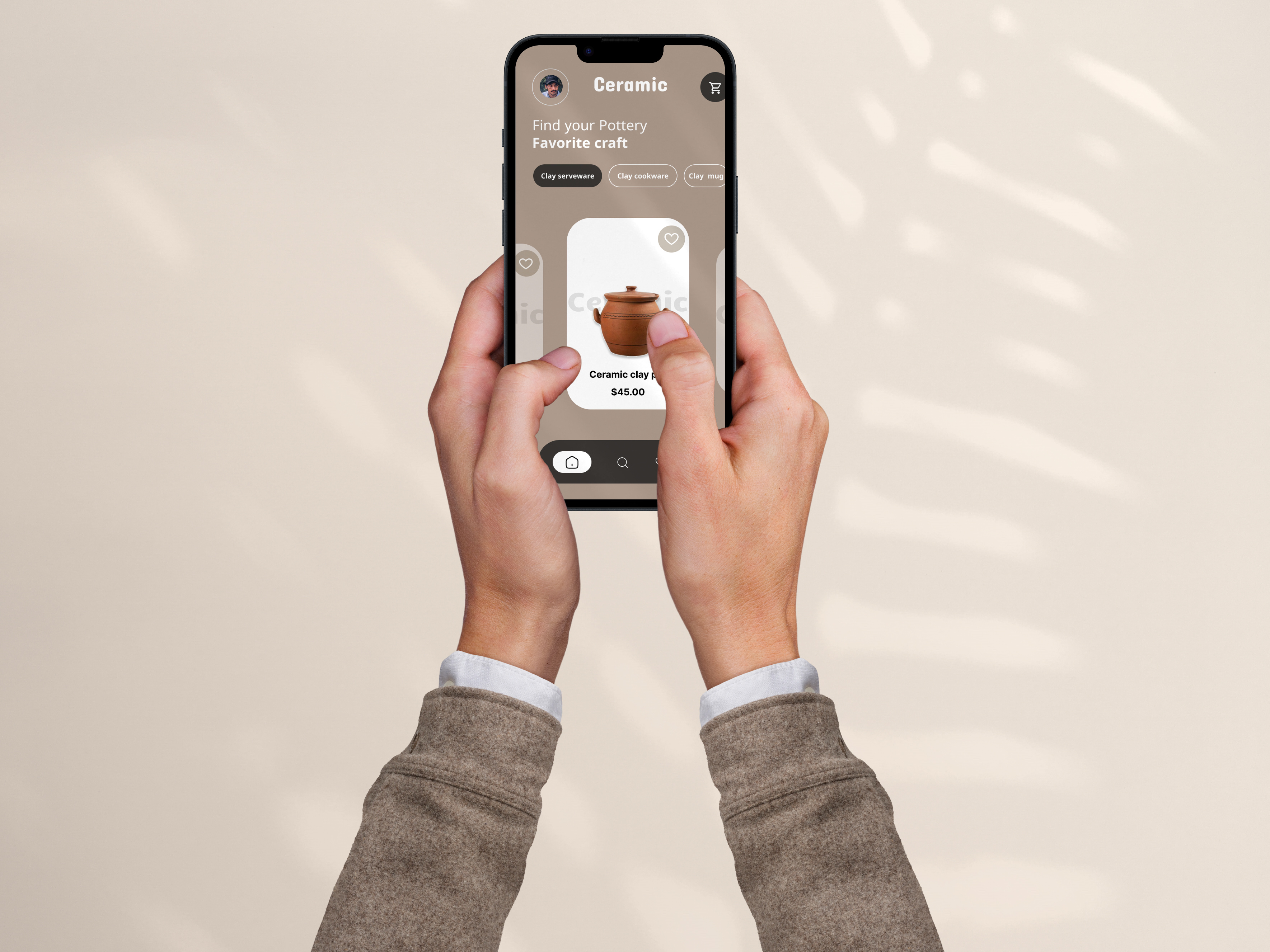 Clay Craft App Design 3d animation app branding clay clay craft design graphic design logo mobile app motion graphics ui uiux ux visual design website