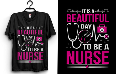 Nurse t shirt design design graphic design illustration injection nurse nurse day nurse t shirt design stethoscope t shirt t shirt design typography vector