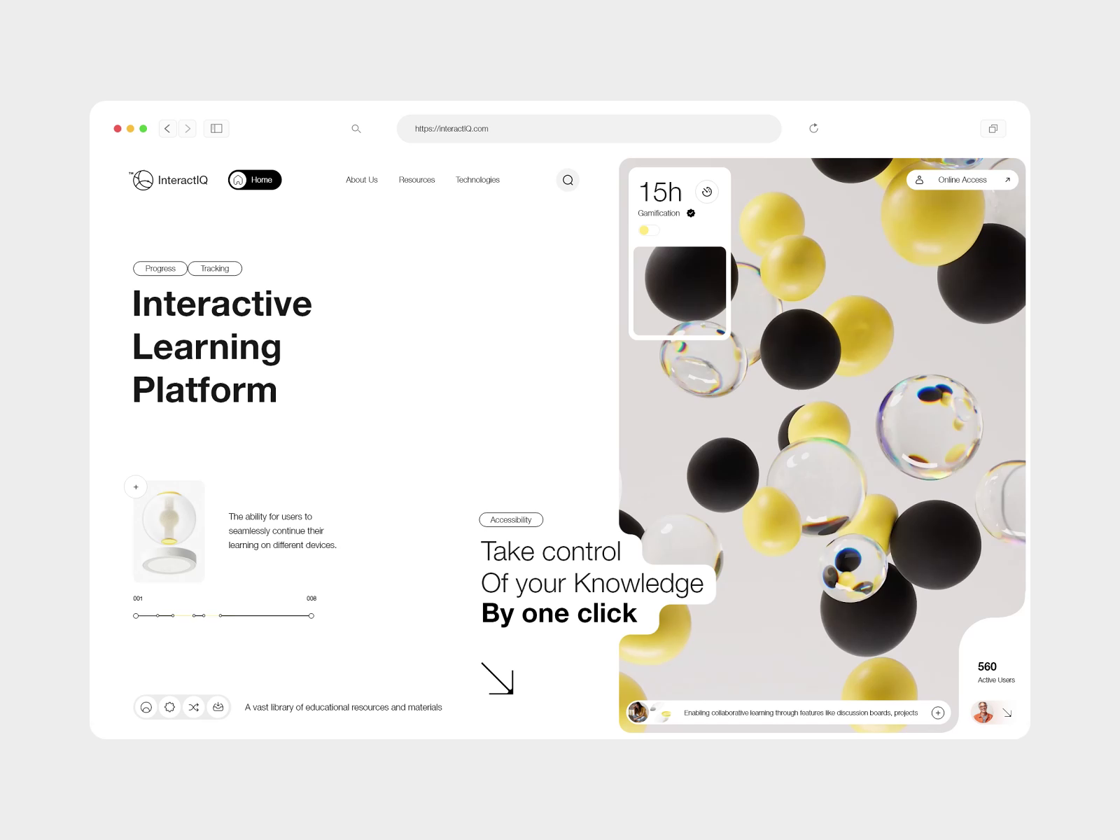 InteractIQ Interactive Learning Platform by Mariusz Mitkow on Dribbble