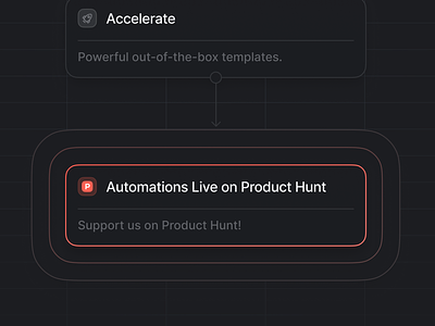 Attio Automations | Live on Product Hunt crm dark dark mode design product