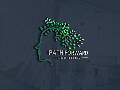 Path Forward Counseling Logo card graphic design logo