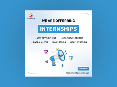 Socail Media Design | Intern2Grow design graphic design internship ui