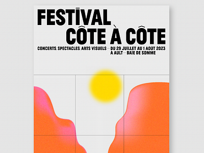 French festival poster colors design gradient graphic design illustration minimalist typography