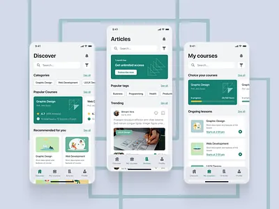 Online Course Mobile App app courses e learning edtech elearning app mobile onlineeducation ui ux