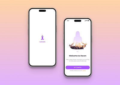 DailyUI 023 - Onboarding 100daysofui dailyui dailyui challenge design figma meditation app onboarding ui