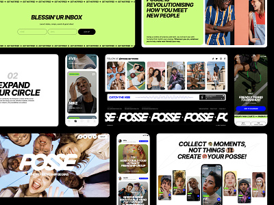 Case Study: Posse Website Design animation branding communication design graphic design home page interaction design interface motion graphics people scroll social ui user experience ux web web design web layout web marketing website