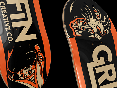 Deck Wall hanger for my side gig Griffin Creative Co. branding skateboard skateboardart skateboarding