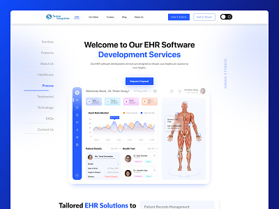EHR (Electronic Health Record) - 💻 Web Solution design graphic design illustration mobile design mobileapp ui web design