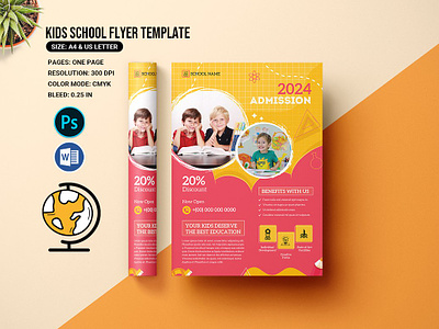School Admission Flyer Template admission flyer babysitting banner childcare cute education education school green flyer kids kids education kids education school kindergarden admission learning ms word photoshop template poster school school admission school flyer school leaftlet