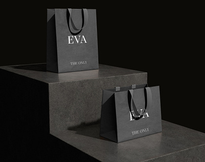 EVA brand bag brand design branding clothing brand design graphic design logo logotype minimalistic brand modern brand