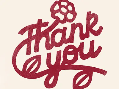 Thank you design drawing graphic design illustration lettering letters logo procreate typography