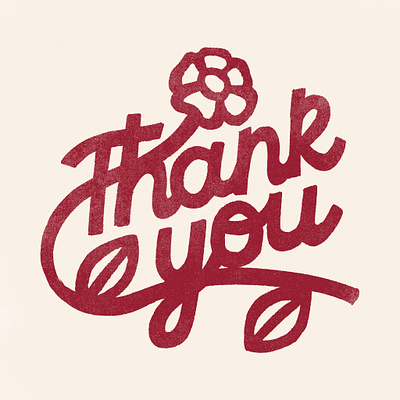 Thank you design drawing graphic design illustration lettering letters logo procreate typography