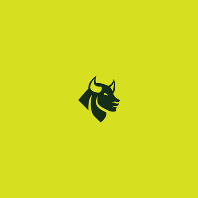 green bull branding bull company design graphic design green illustration logo siluet