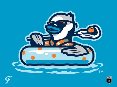 NLL UnBOXed - Tampa Bay Snowbirds Tubing blue jay branding design florida grey jay lacrosse orange sports tampa