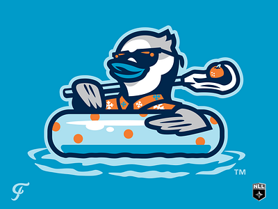 NLL UnBOXed - Tampa Bay Snowbirds Tubing blue jay branding design florida grey jay lacrosse orange sports tampa