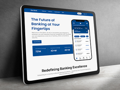 One Bank - Banking Website UI Design css fig figma figma designer freelancer interface interfaces projects ui ui design uiux ux web app web ui webflow designer webflow developer website design websites wix developer wordpress