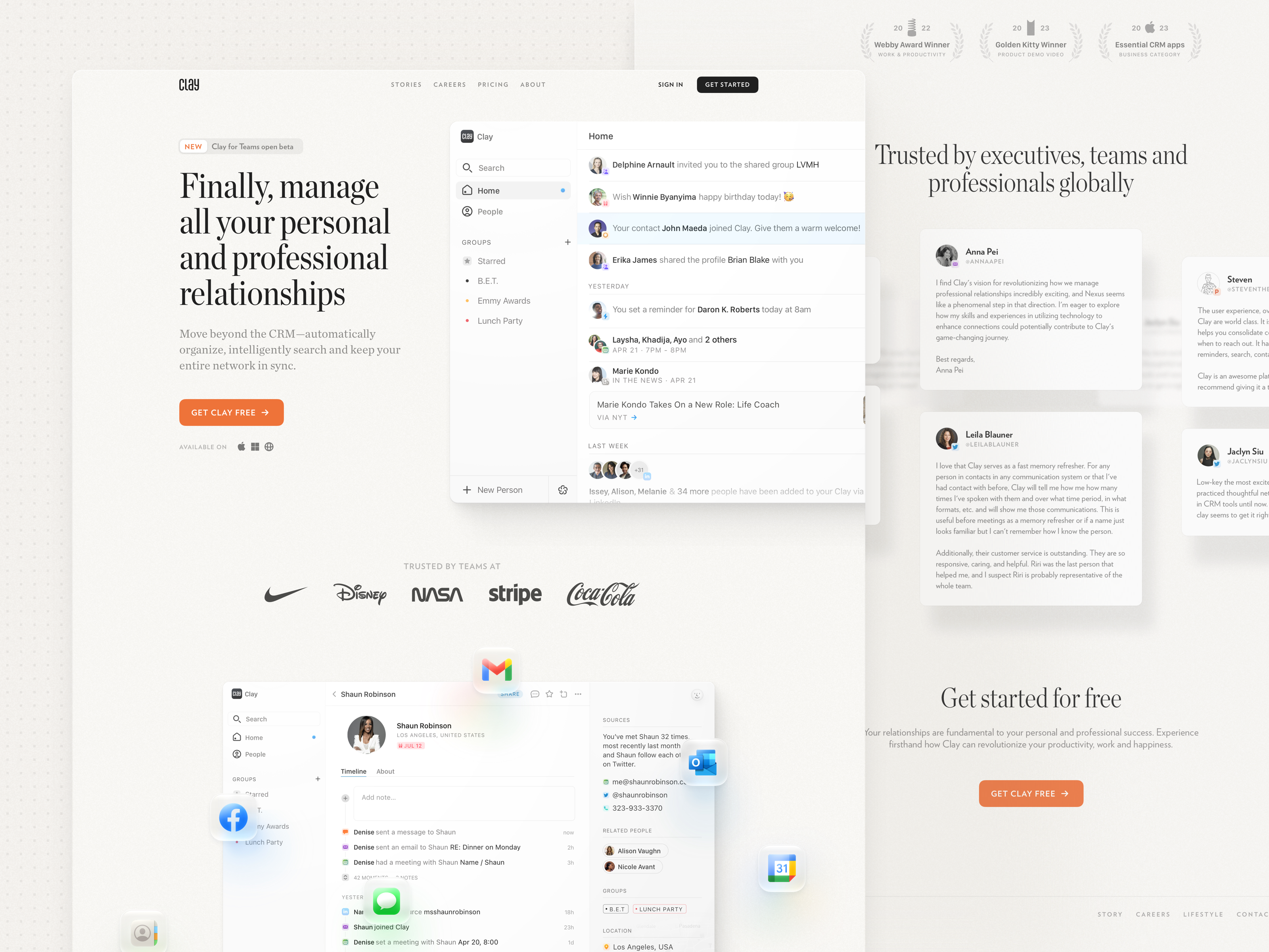 Clay - Homepage
