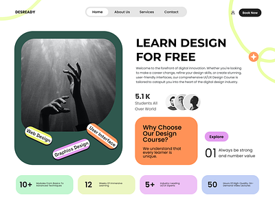 Digital Craftsmanship: UI/UX Design Course Website branding graphic design ui
