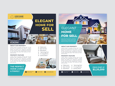 Elegant Real Estate Flyer Design Template backdrop brochure design corporate flyer design flyer flyer design graphic design poster design real estate flyer rollup stationary