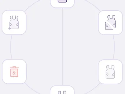 RCS | X-ray Garment: Motion animation garment illustration lead motion design motion graphics process visual radiological services website design x ray