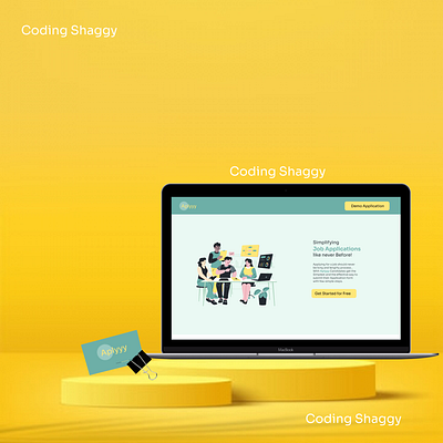 Aplyyy - Job Application Website Design | Frontend Development branding codinglife design frontend development graphic design ui uiuxdesign webdesign