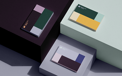 Rebranding Hapag-Lloyd Stiftung branding clean color blocks colors compliments card design flat minimal postcard stationary stationery
