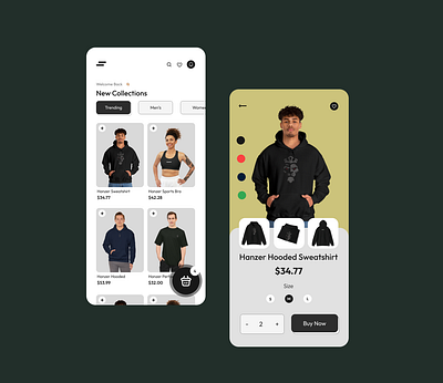 Fashion E-commerce App clothing e commerce app fashion fashion app ui fashion e commerce app ui figma modern new sell ui uiux