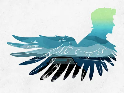 Supernatural digital art graphic design illustration supernatural