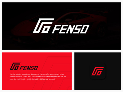 Fenso Logo logo design motor vehicle design