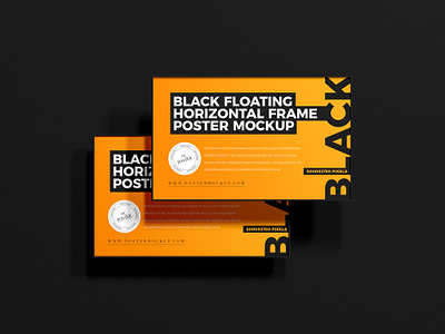 Free Black Poster Mockup frame mockup