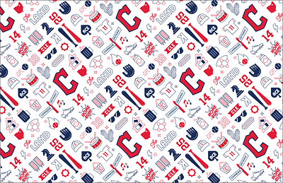 Cleveland Guardians Deli Paper Pattern baseball baseball pattern cleveland deli paper guardians iconography paper pattern pattern progressive field wrapping paper