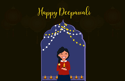Happy Tihar deepawali dipwali diya festival girl hindu nepal nepali tihar