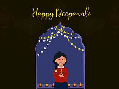 Happy Tihar deepawali dipwali diya festival girl hindu nepal nepali tihar