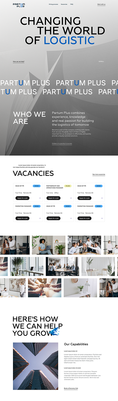 Logistics Talent Gateway: Recruitment Portal animation branding graphic design logo ui