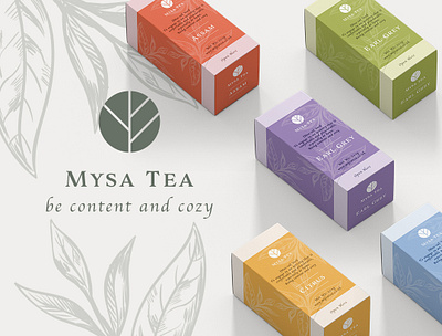 Tea packaging design brand identity branding graphic design illustrations package packaging design tea design brand tea packaging