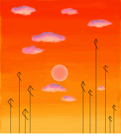 Sunset Energy animation design graphic design