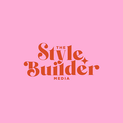 Logo THE STYLE BUILDER branding elegant girly graphic design logo
