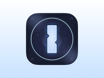 1Password App Icon app branding design graphic design illustration logo typography ui ux vector