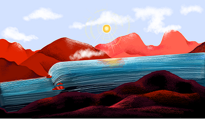 My River Land animation graphic design illustration