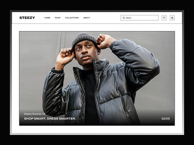 Men's Fashion Brand Landing Page fashion landing page ui ui design user interface web design website website design
