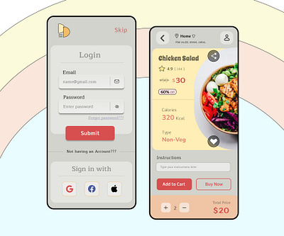 Food Delivery - Please provide your valuable feedback... design mobile ui user experience user interface ux