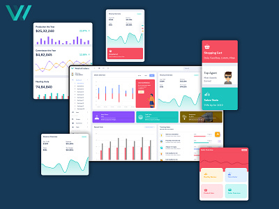Production Dashboard analytics app clean dashboard data design design system insights interface kpi cards line chart pie chart platform product design stats ui ux user experience web