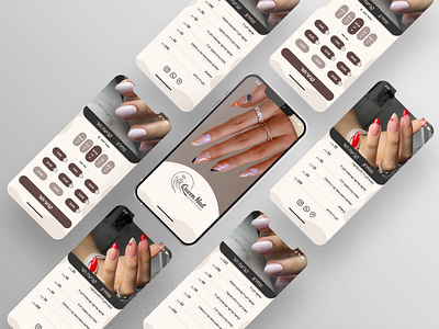 Queen Nail - Design app site graphic design ui